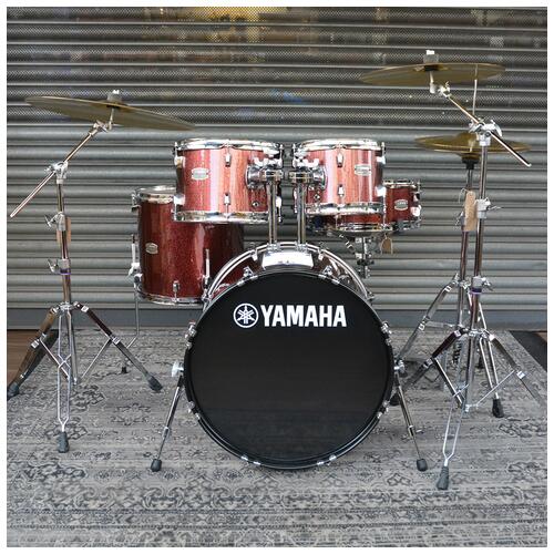 Image 2 - Yamaha Rydeen Burgandy Glitter Fusion Paiste 101 Set - 2nd Hand