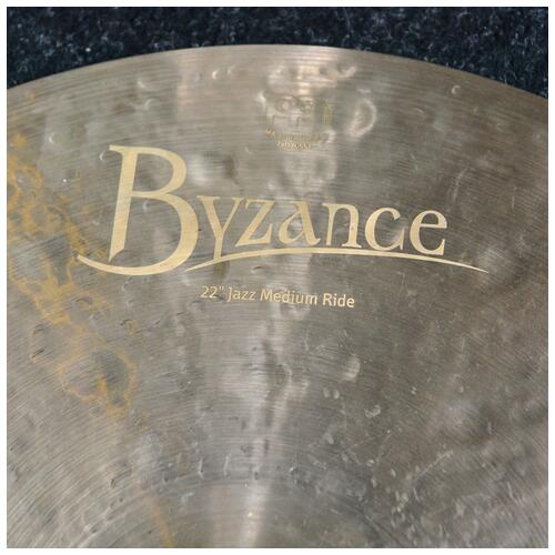 Image 3 - Meinl 22 Byzance Jazz Medium Ride Cymbal - 2nd Hand