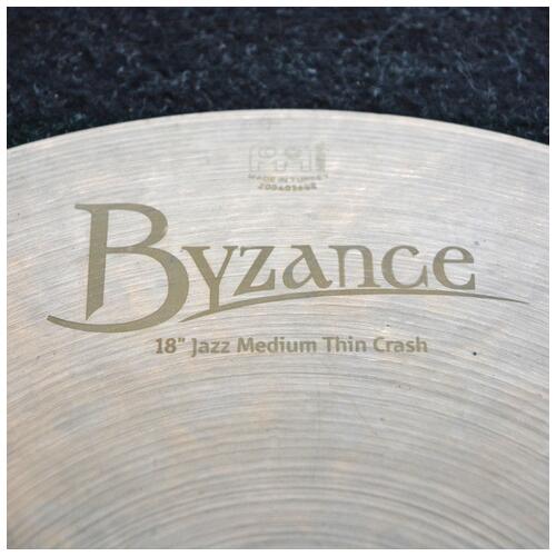 Image 2 - Meinl 18 Byzance Jazz Medium Thin Crash Cymbal - 2nd Hand