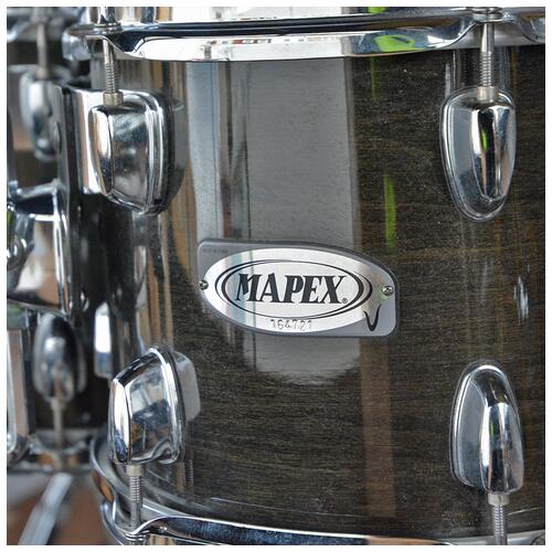 Image 2 - Mapex V Series 10" 12" 14" 20" + 14" Snare Black Lacquered with Hardware & cymbals - 14" hats 16" crash &" 20 ride - 2nd Hand