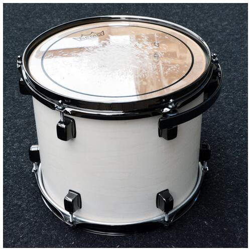 Image 1 - Fame (no Badge) 12"x10" Thin Maple Shell Tom in White with Rims Mount with case *2nd Hand*