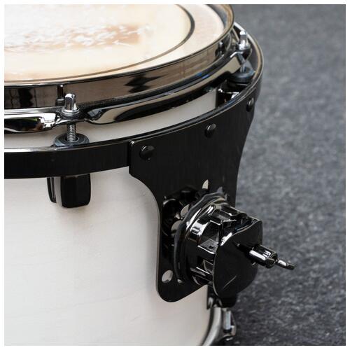 Image 4 - Fame (no Badge) 12"x10" Thin Maple Shell Tom in White with Rims Mount with case *2nd Hand*