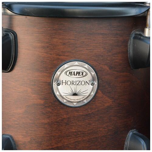 Image 11 - Mapex Horizon Kit 8 10 12 14 20 + 14 Snare w/ Hardware in Dark Wood Matte Finish