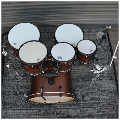 Image 2 - Mapex Horizon Kit 8 10 12 14 20 + 14 Snare w/ Hardware in Dark Wood Matte Finish