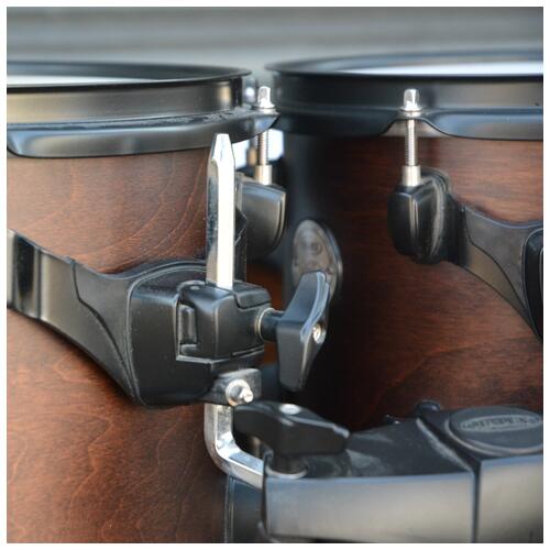 Image 10 - Mapex Horizon Kit 8 10 12 14 20 + 14 Snare w/ Hardware in Dark Wood Matte Finish