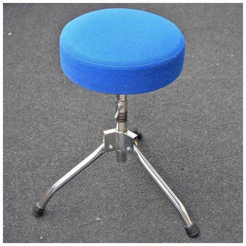 Image 1 - Vintage Blue Canvas Stool *2nd Hand*