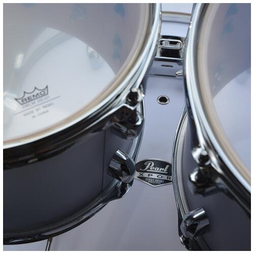 Image 7 - Pearl 10", 12", 14", 20" Export with 14" Snare, Hardware and Cymbals in Matt White finish *Shop Floor Model*