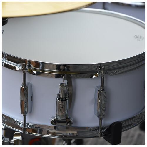 Image 5 - Pearl 10", 12", 14", 20" Export with 14" Snare, Hardware and Cymbals in Matt White finish *Shop Floor Model*