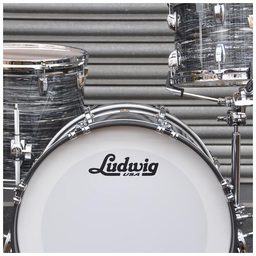 Image 3 - Ludwig USA 12", 14", 20" Classic Maple Downbeat Shell Pack in Vintage Black Oyster