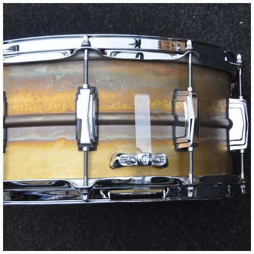 Image 11 - Ludwig LB464R 14″ x 6.5″ Raw Brass Phonic Snare Drum