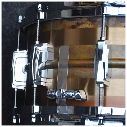 Image 3 - Ludwig LB552RS 14" x 6.5" Bronze Phonic Snare Drum in Striped Bronze finish "Open Box"