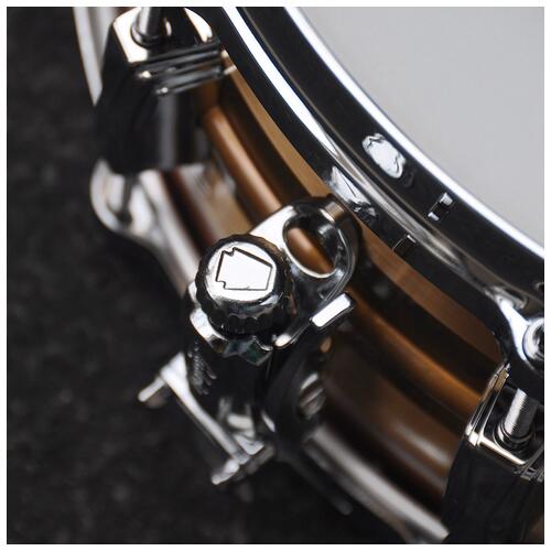 Image 5 - Ludwig LB552RS 14" x 6.5" Bronze Phonic Snare Drum in Striped Bronze finish "Open Box"