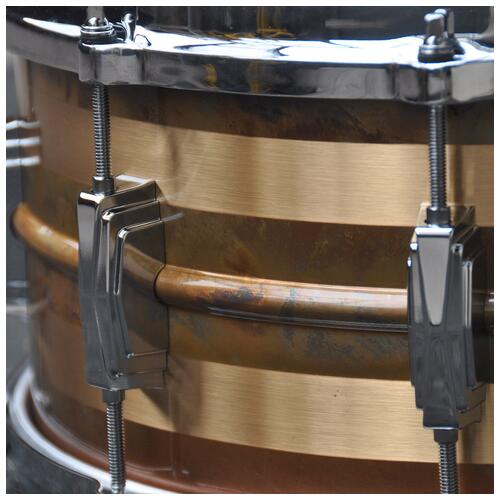 Image 9 - Ludwig LB552RS 14" x 6.5" Bronze Phonic Snare Drum in Striped Bronze finish "Open Box"