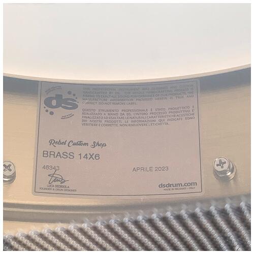 Image 8 - ds Drums 14" x 6" Seamless Brass Snare Drum *Ex Demo*