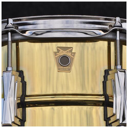 Image 5 - Ludwig 14 x 6.5" LM403 Super Series Brass w/Nickel HW Snare Drum