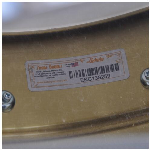 Image 8 - Ludwig 14 x 6.5" LM403 Super Series Brass w/Nickel HW Snare Drum