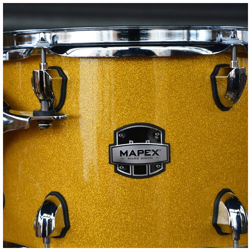 Image 3 - Mapex 12", 14", 16", 22" Mars Crossover Shell Pack with 14" Snare Drum in Sunflower Yellow *Ex Demo