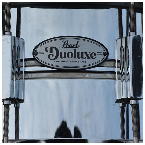 Image 2 - Pearl 14" x 6.5" Duoluxe Chrome Over Brass Snare Drum - 2nd Hand