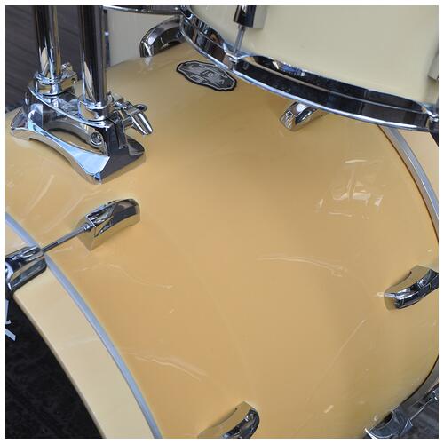 Image 3 - Pearl 12", 13", 16", 22" Vision Birch Drum Kit with 14" Steel Sensitone Snare and Pearl Stands in Faded / Discoloured Ivory finish *2nd Hand*