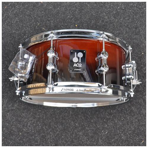 Image 4 - Sonor 13" x 6" AQ2 Snare Drum in Brown Fade *Ex Demo*