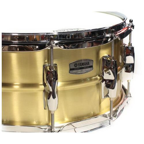 Image 2 - Yamaha Recording Custom 14" x 5.5" Brass Snare Drum - RRS1455