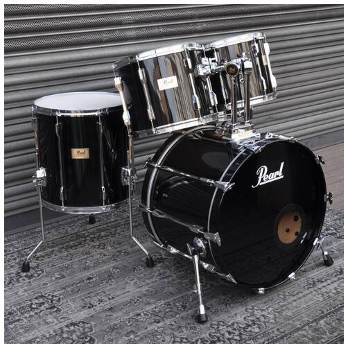 Pearl 12", 13", 16", 22" Session Elite SLX Shell Pack with 14" Snare in Black finish *2nd Hand*