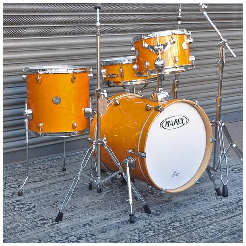 Mapex 12", 14", 18" Horizon Shell Pack with 14" Snare and Hardware in Rattan Yellow *2nd Hand*