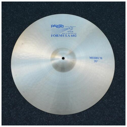 Paiste 20" Formula 602 Medium Ride Cymbal - 2nd Hand