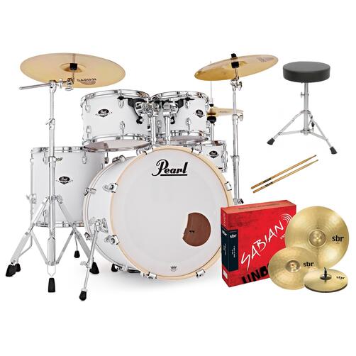 Pearl EXX Export Fusion Drum Kit with Sabian Cymbals + STICKS AND THRONE