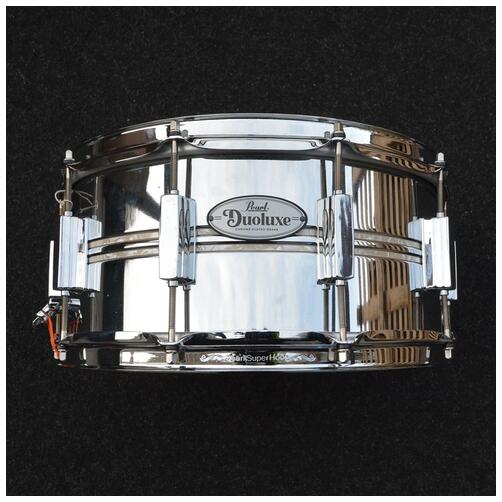 Pearl 14" x 6.5" Duoluxe Chrome Over Brass Snare Drum - 2nd Hand