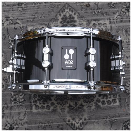 Sonor 14" x 6" AQ2 Snare Drums in Trans Satin Black finish *Ex Demo*