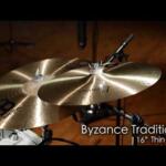 Video thumbnail 2 - Meinl Byzance Traditional Thin Crash Cymbals